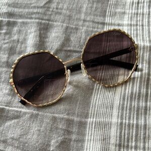 Quay Gold Sunglasses